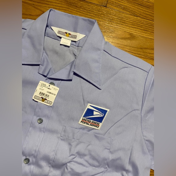 Vintage Mail Carrier Postal Short Sleeve Shirt men’s sz 17.5 NEW!! - Picture 3 of 5